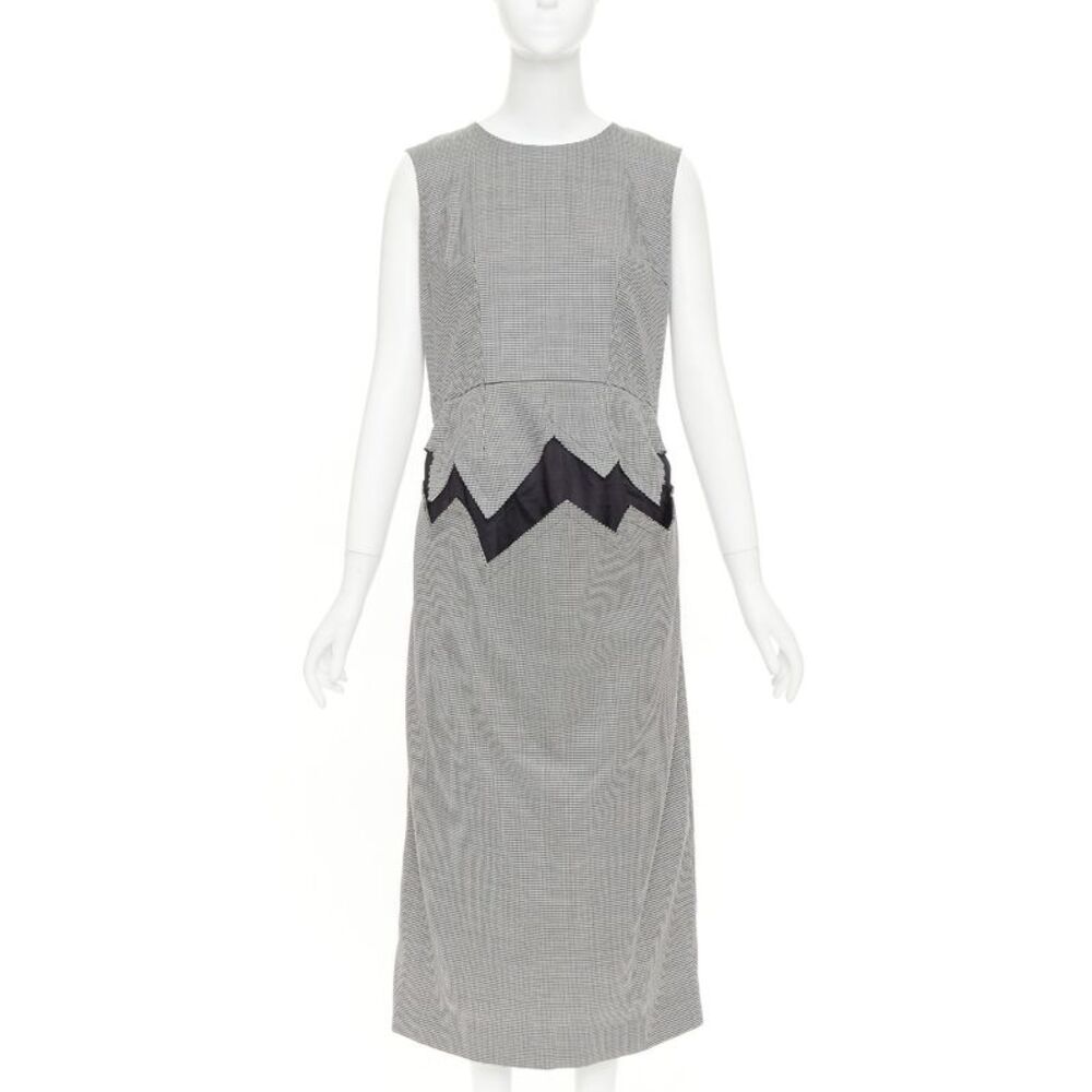 Comme Des Garcons 2018 Wool Houndstooth Dress
